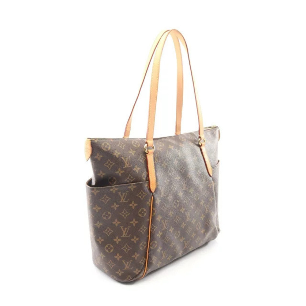 Louis Vuitton Canvas Brown Totally Leather Monogram Tote Bag